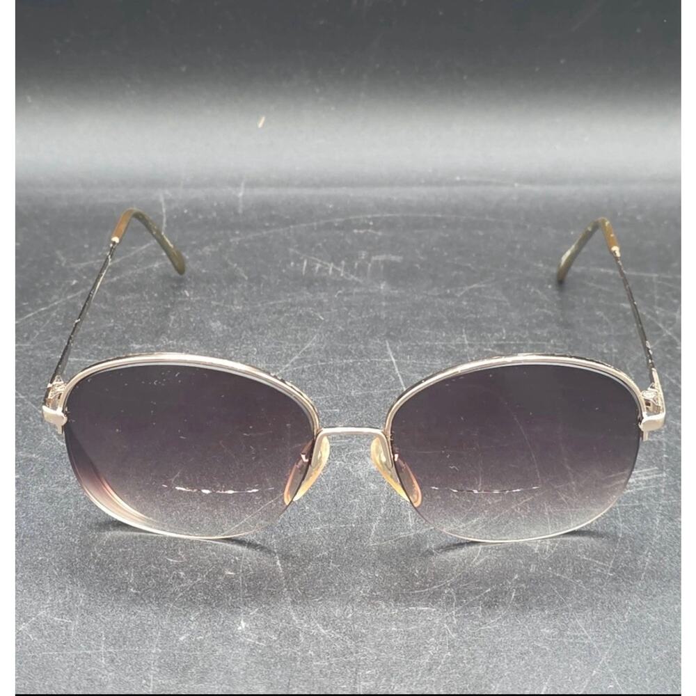 Vintage Hermes by Luxottica gold electroplated sunglasses frames /prescription